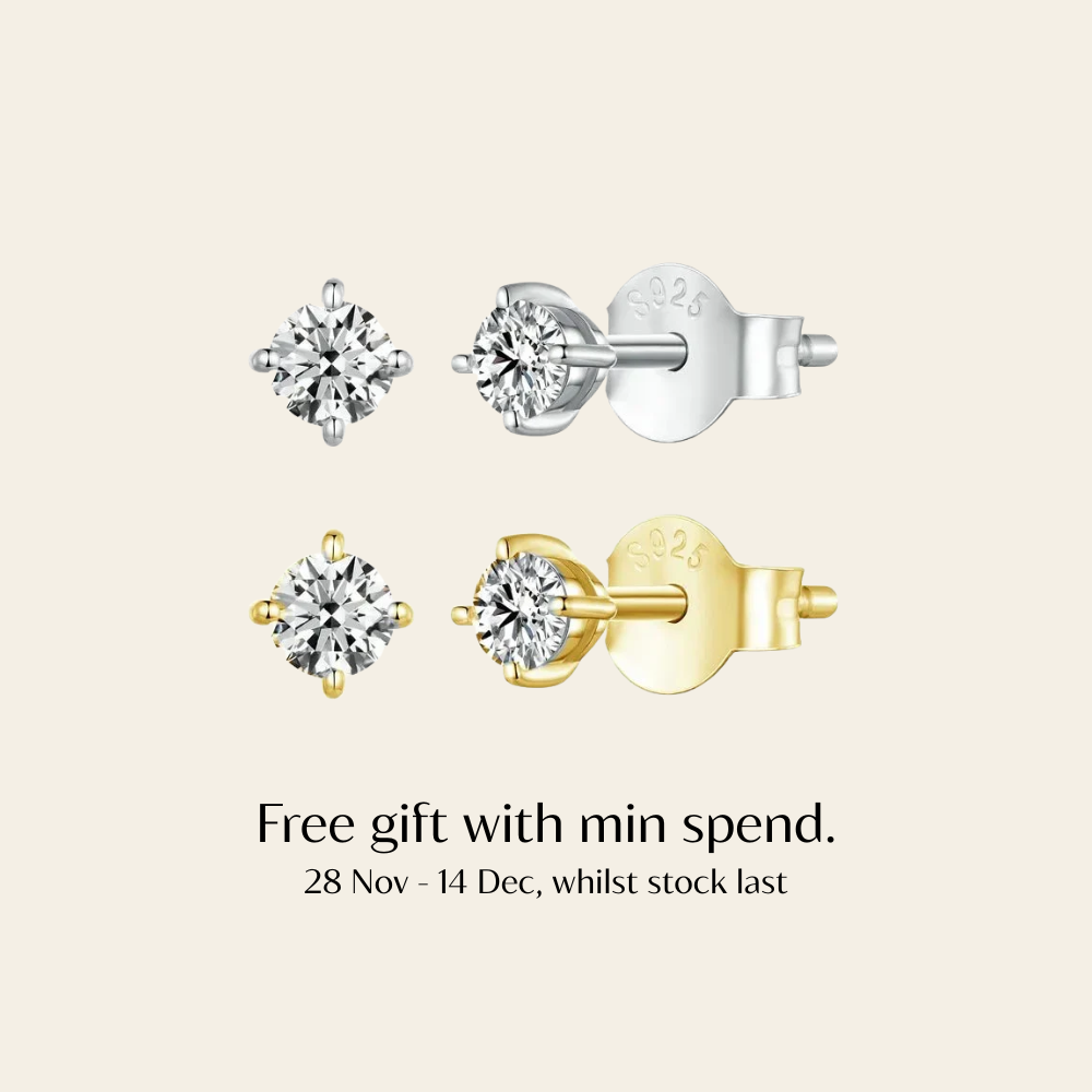 Moissanite Studs (0.1ct)