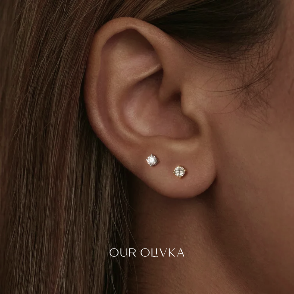 Moissanite Studs (0.1ct)