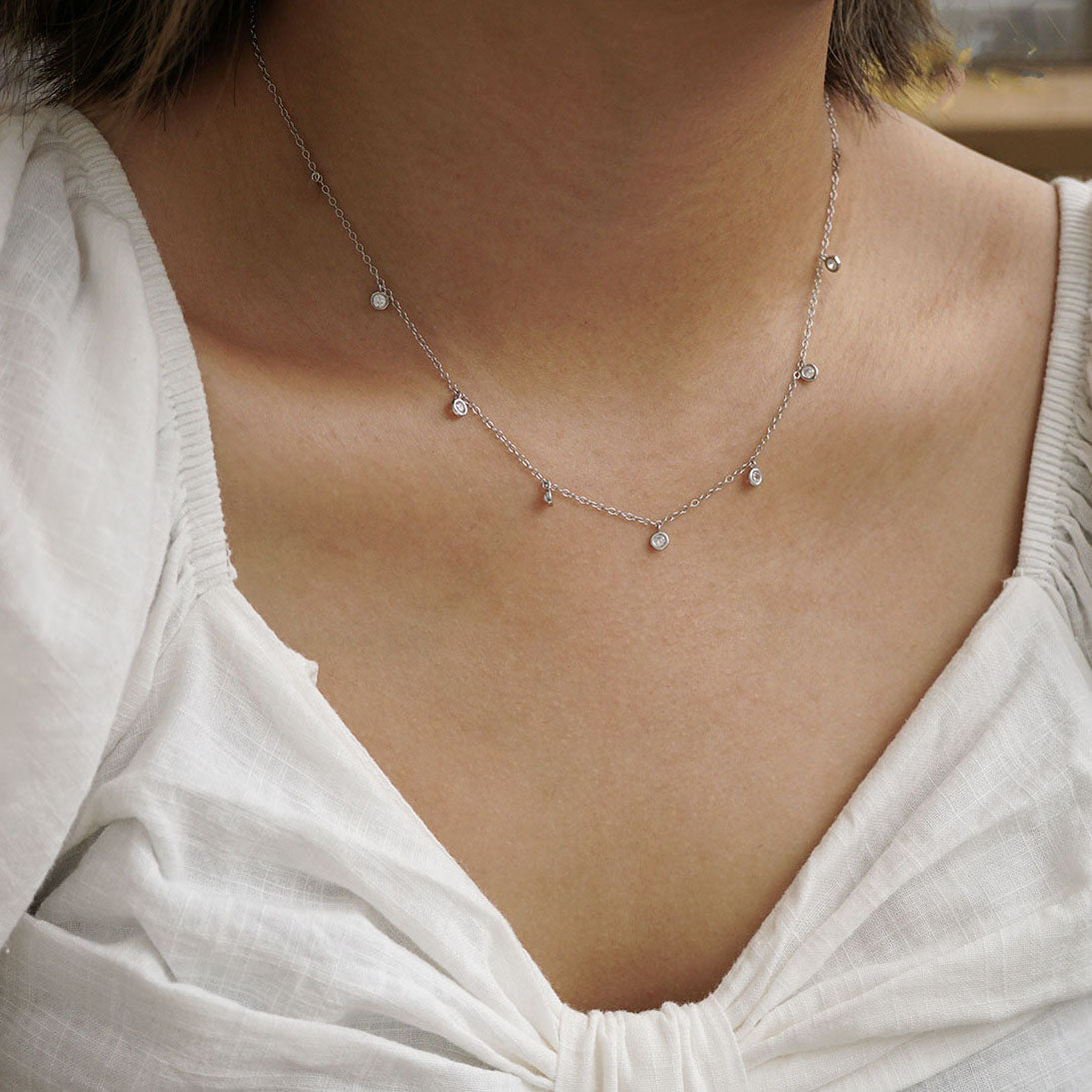 Multi Bezel Necklace