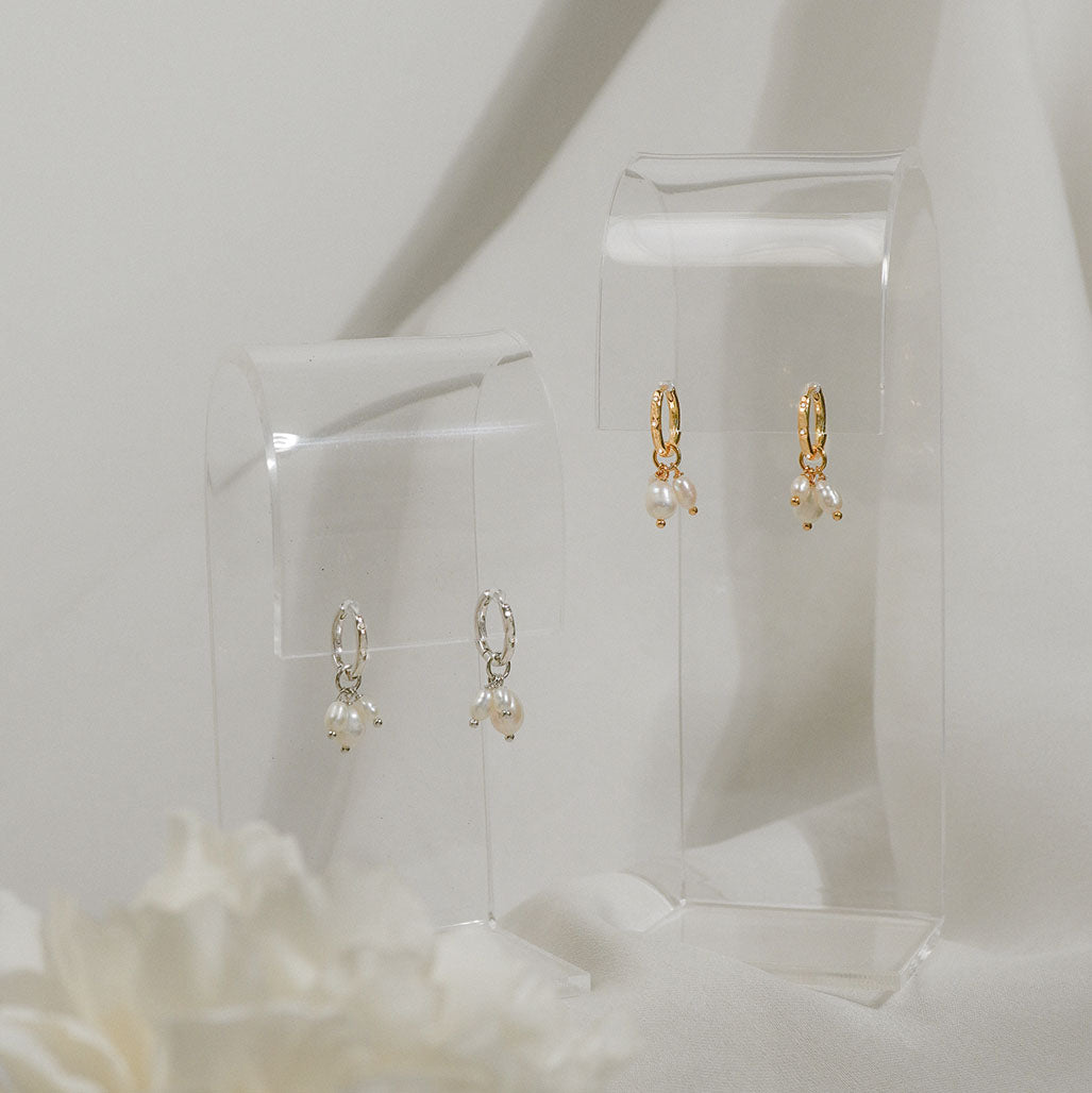 Freya Pearl Hoops