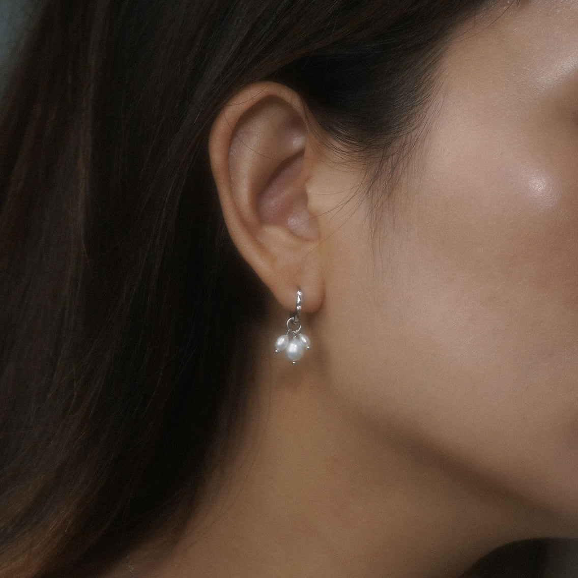 Freya Pearl Hoops