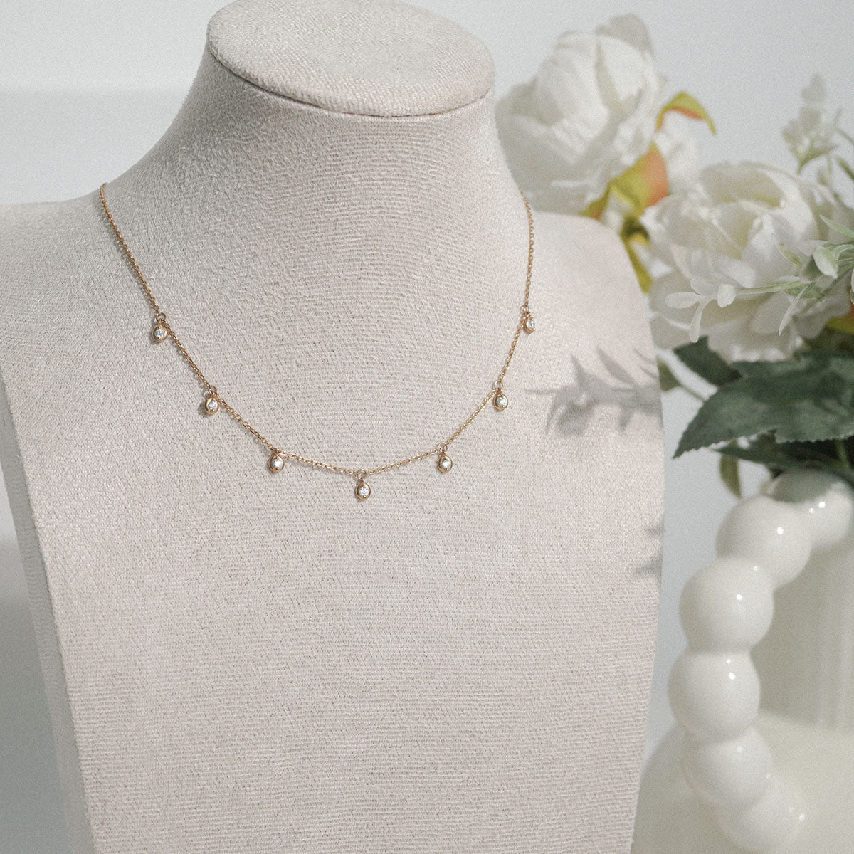 Multi Bezel Necklace