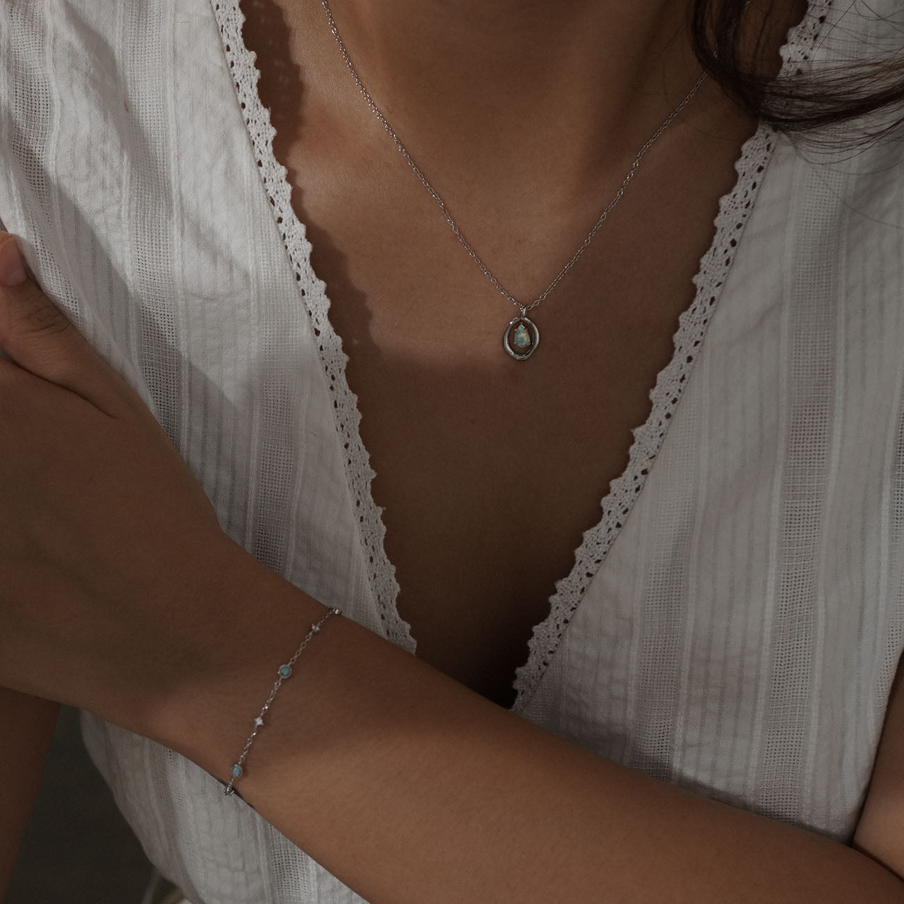 Aurora Opal Necklace