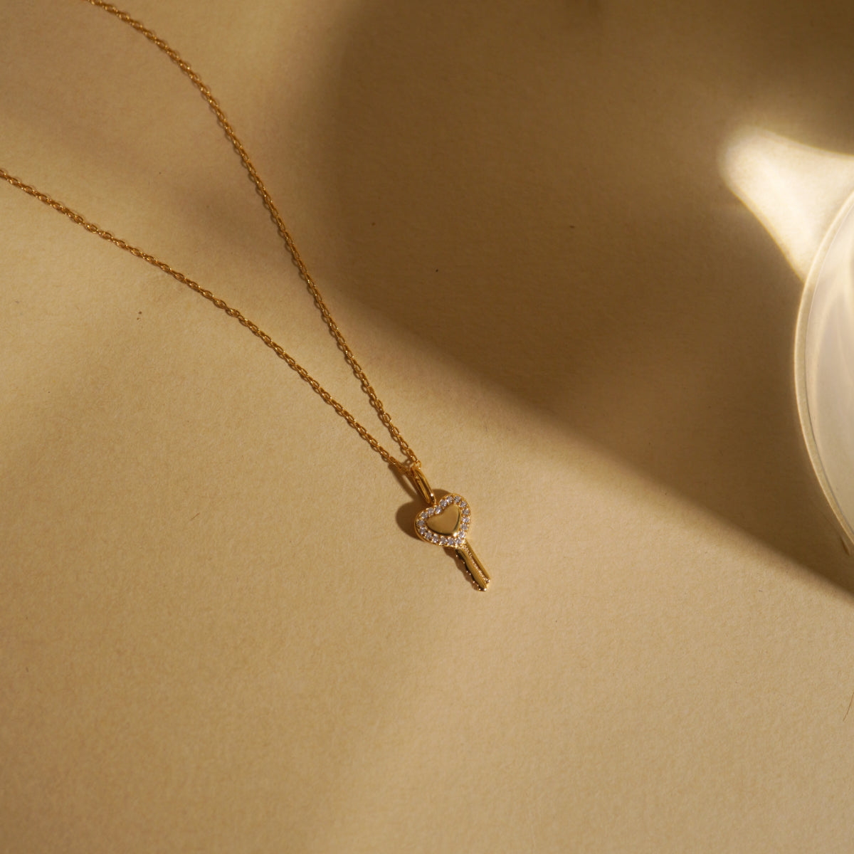 Pave Key Necklace