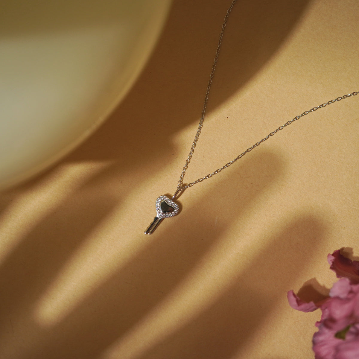 Pave Key Necklace