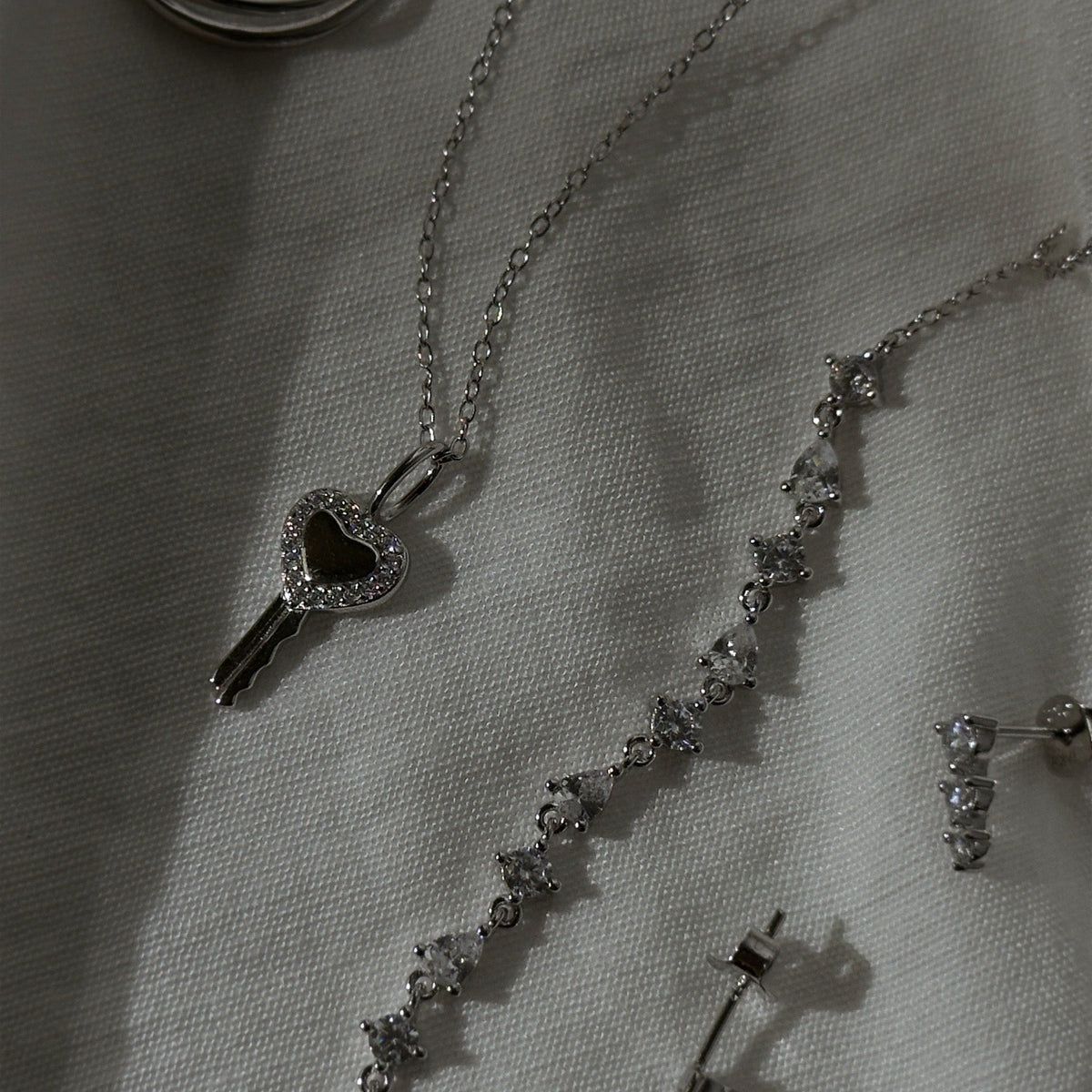 Pave Key Necklace