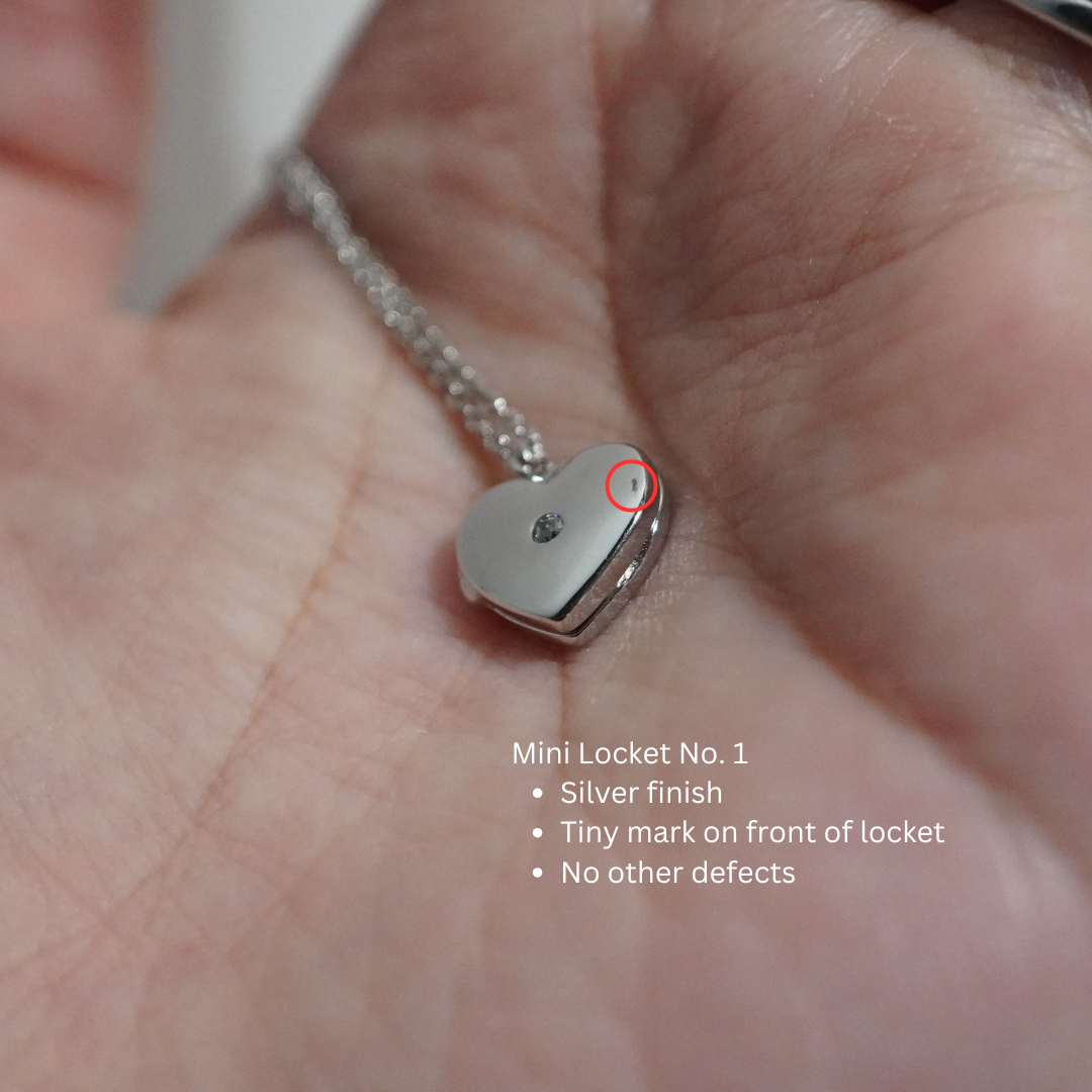 Mini Locket Necklace (Cosmetic Defect)