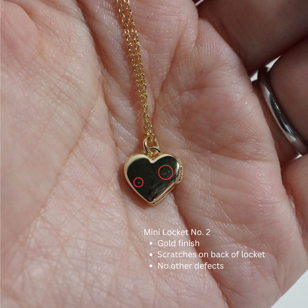 Mini Locket Necklace (Cosmetic Defect)