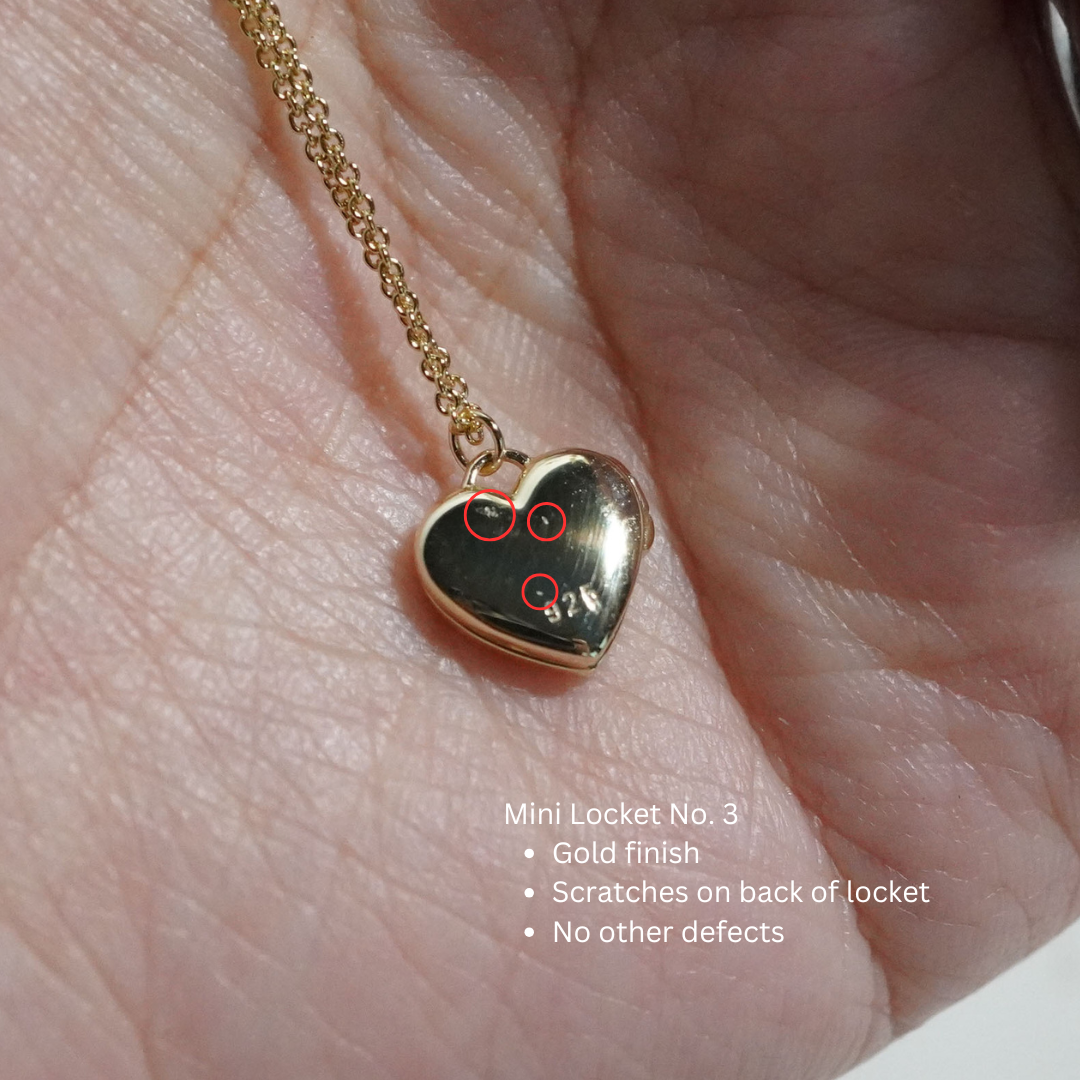 Mini Locket Necklace (Cosmetic Defect)