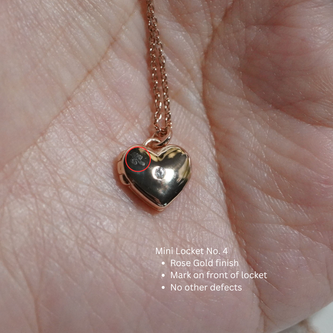 Mini Locket Necklace (Cosmetic Defect)