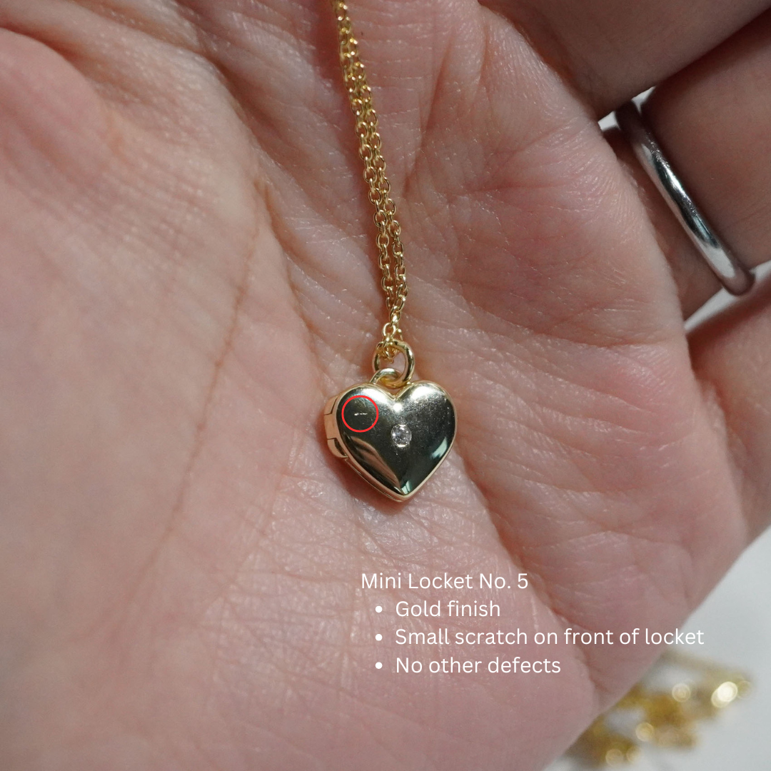 Mini Locket Necklace (Cosmetic Defect)