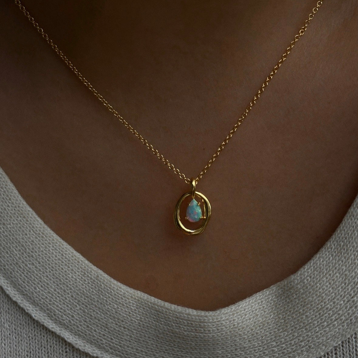 Aurora Opal Necklace