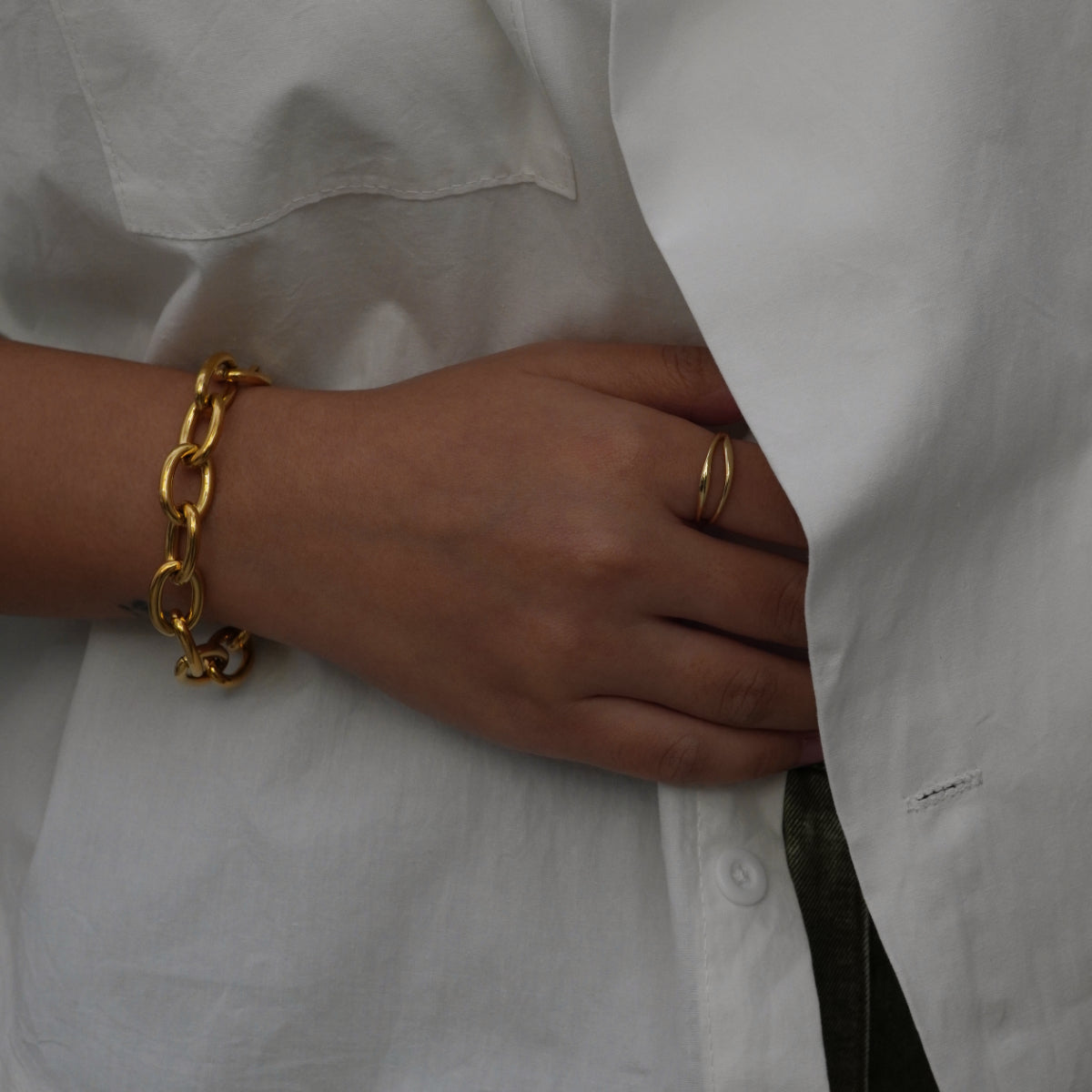 Double Contour Ring