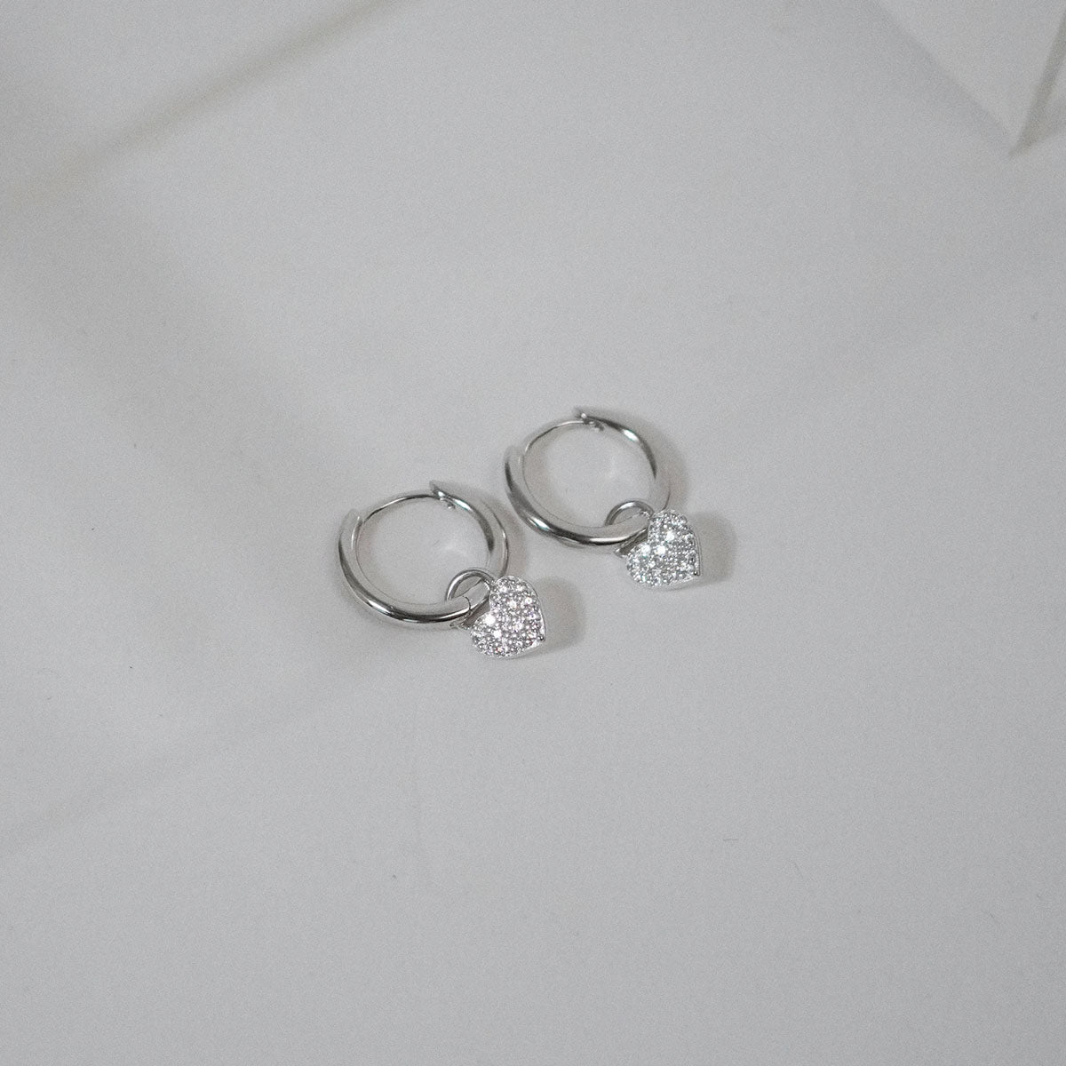 Lumiere Pave Hoops