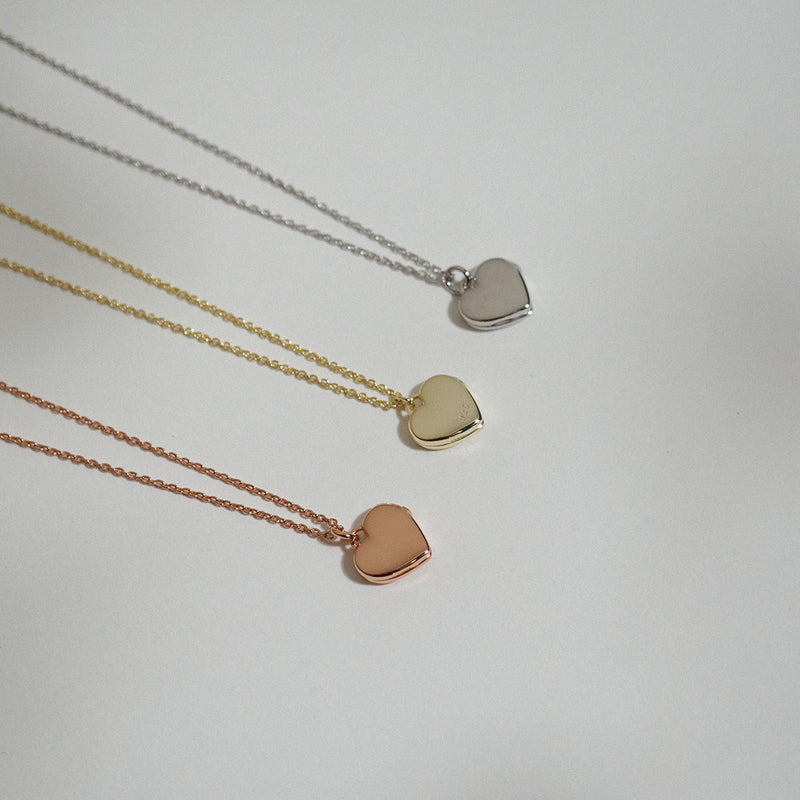 Mini Locket Necklace (Engravable)
