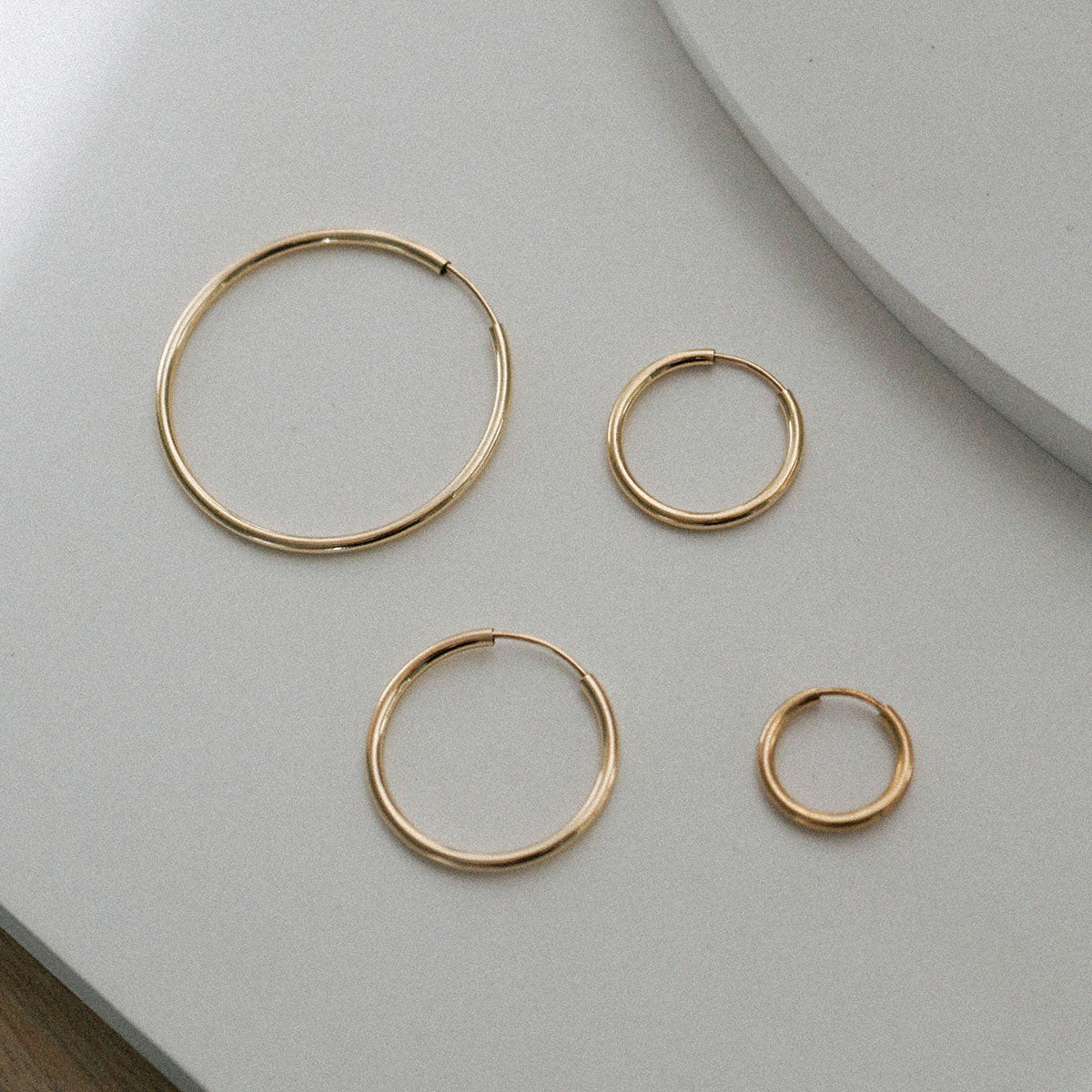 Eternal Hoops (Gold Filled)