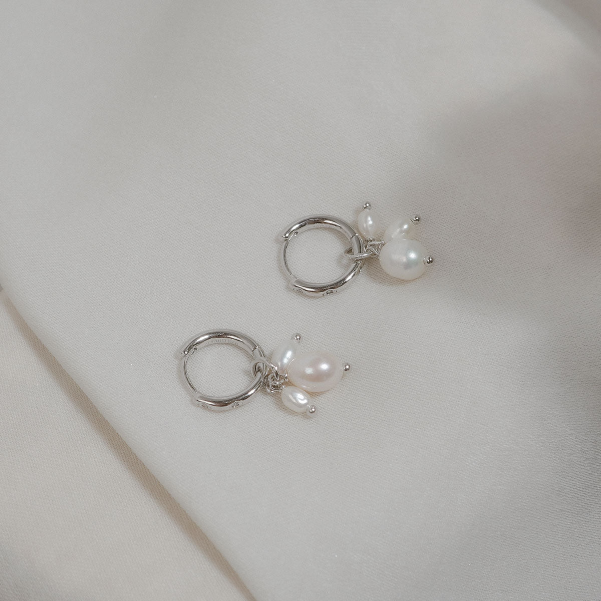 Freya Pearl Hoops
