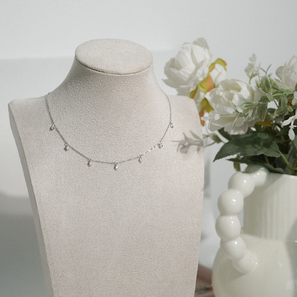 Multi Bezel Necklace