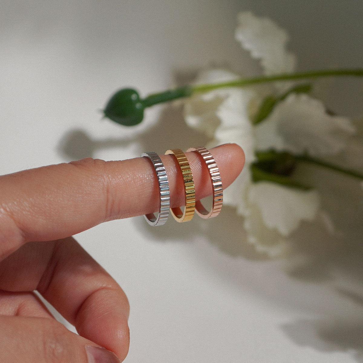 Ribbed Ring — Our Olivka | Modern Demi Fine Jewelry