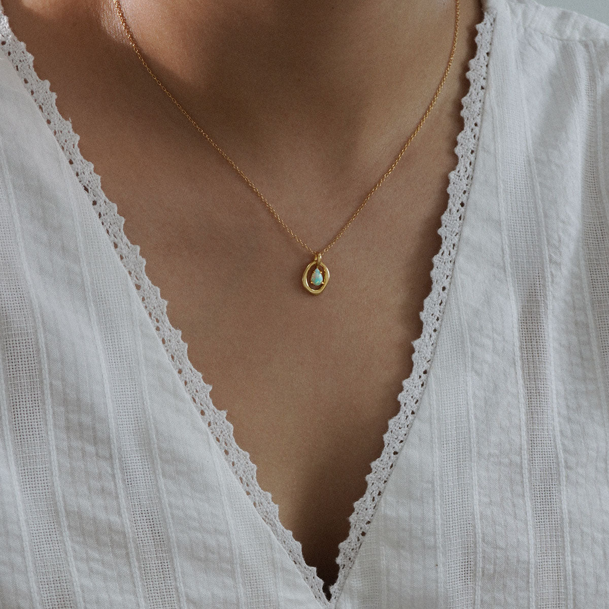 Aurora Opal Necklace