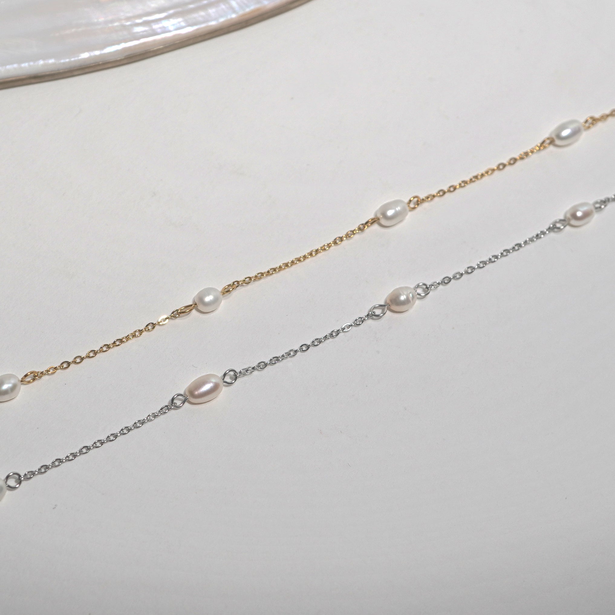 Pearl Station Necklace