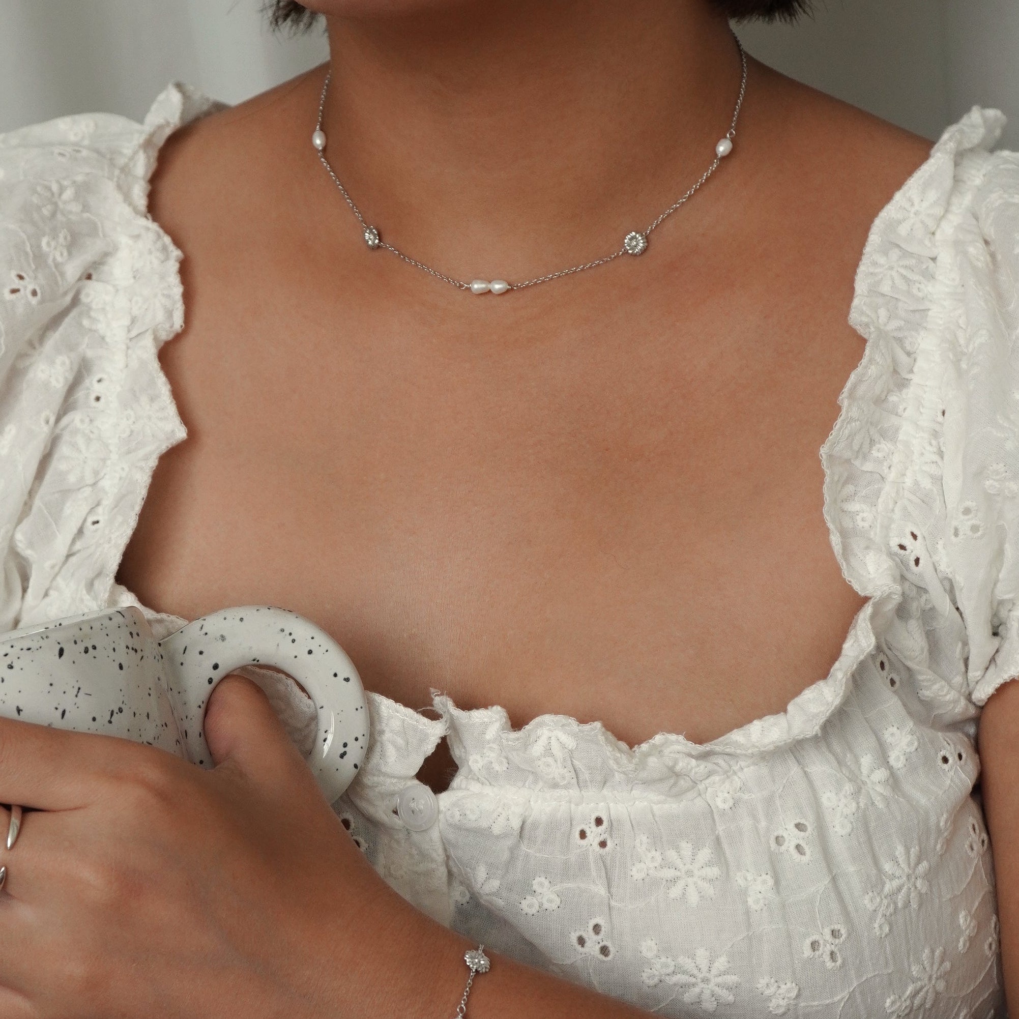 Gardenia Pearl Necklace