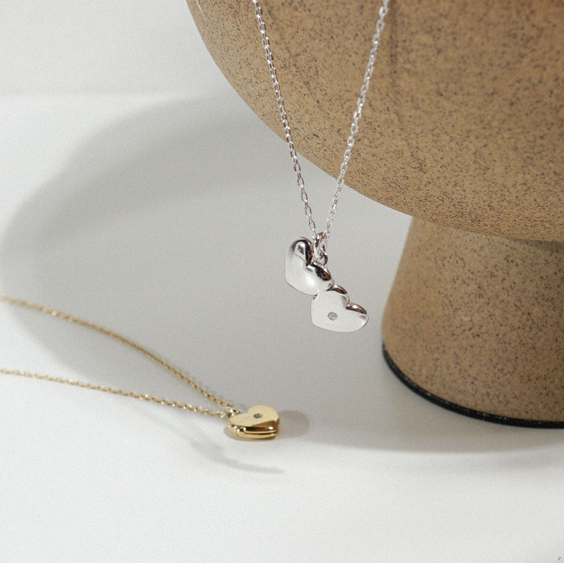 Mini Locket Necklace (Engravable)