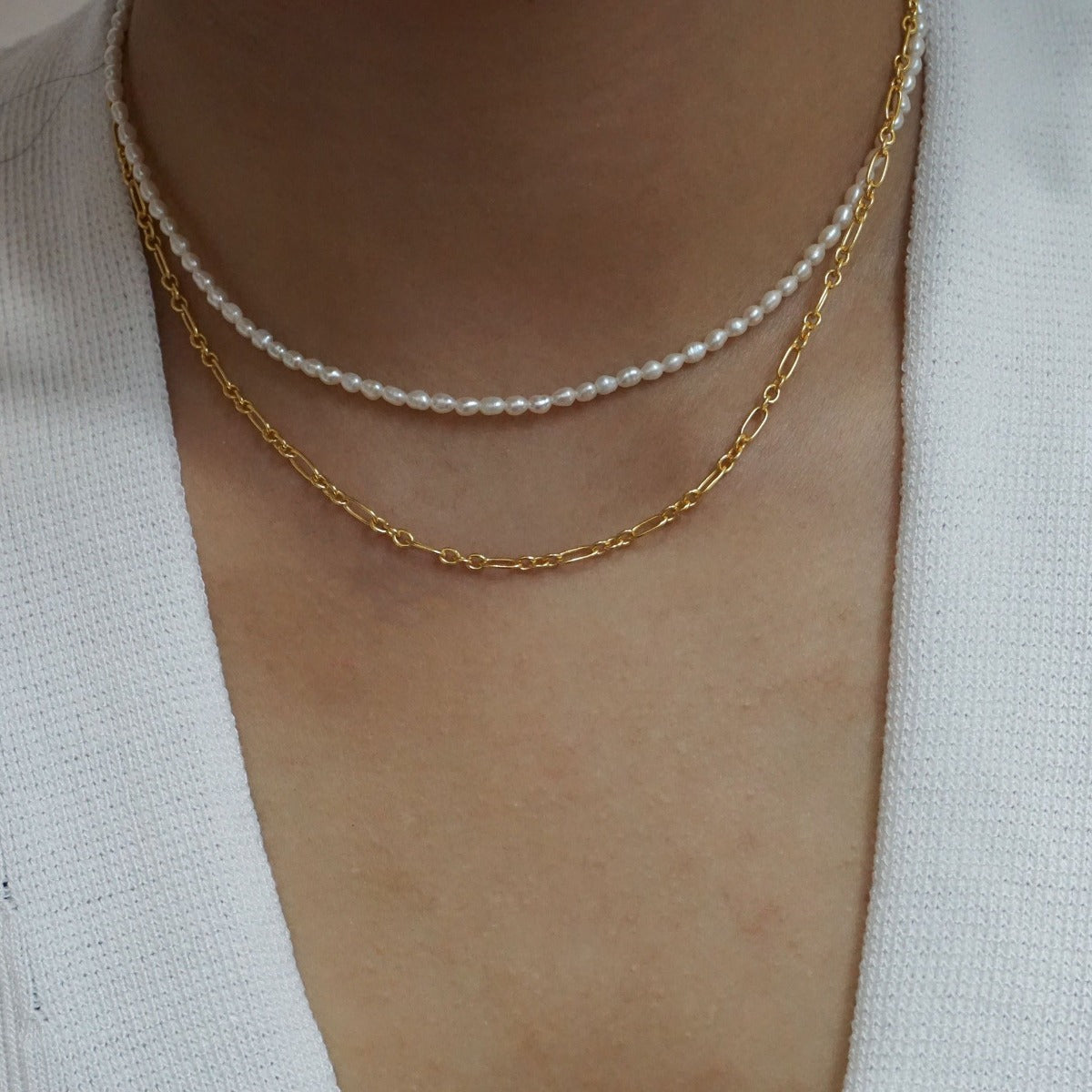 Mini Pearl Choker (Gold Filled)