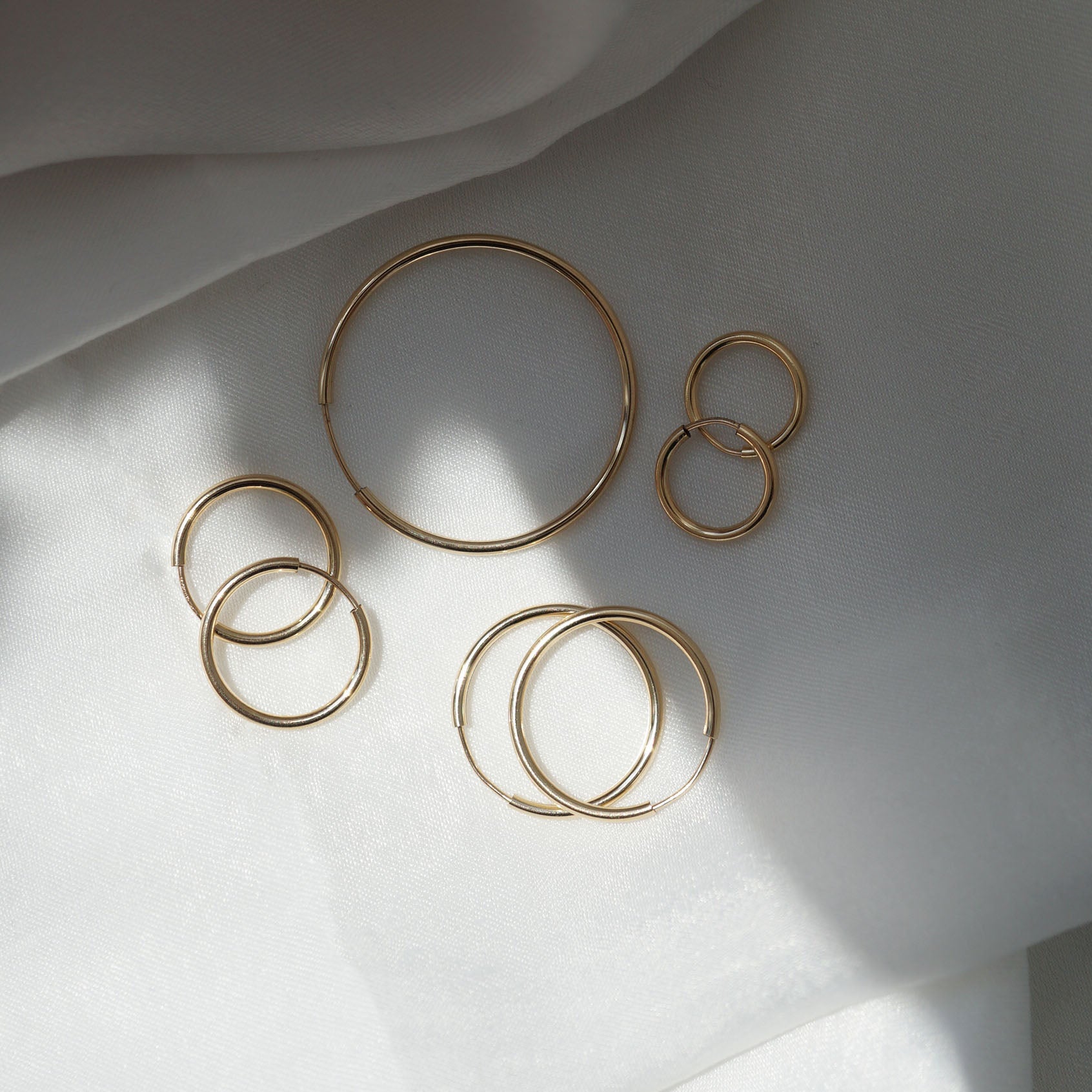 Eternal Hoops (Gold Filled)