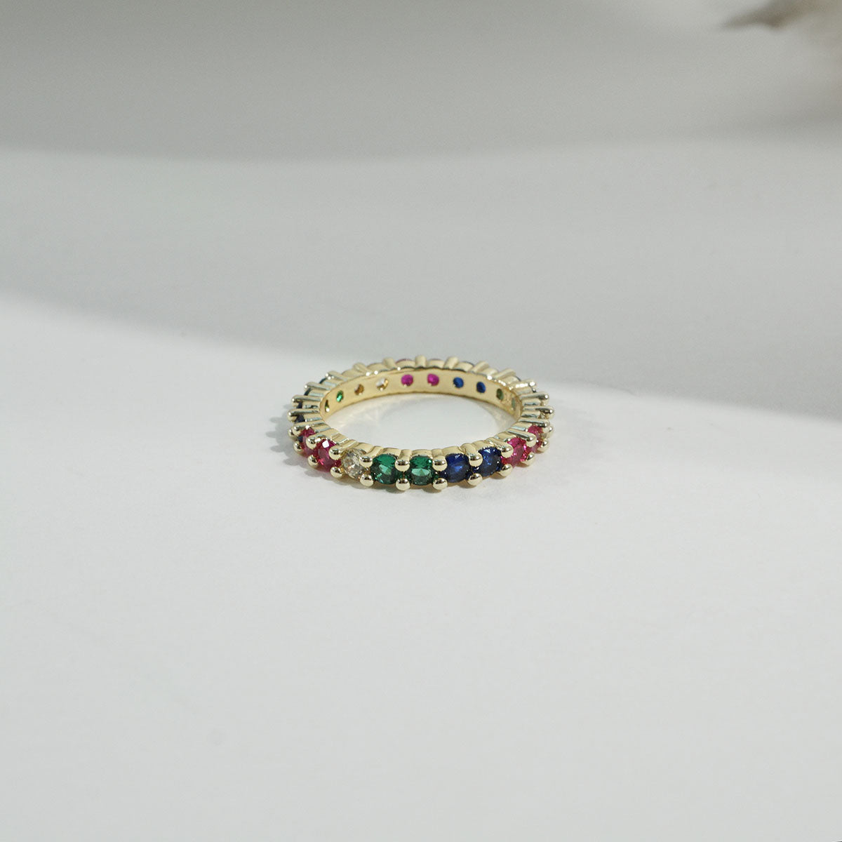 Rainbow Eternity Ring