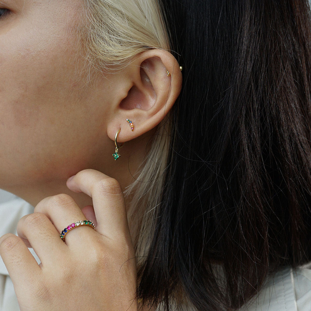 Rainbow Eternity Ring