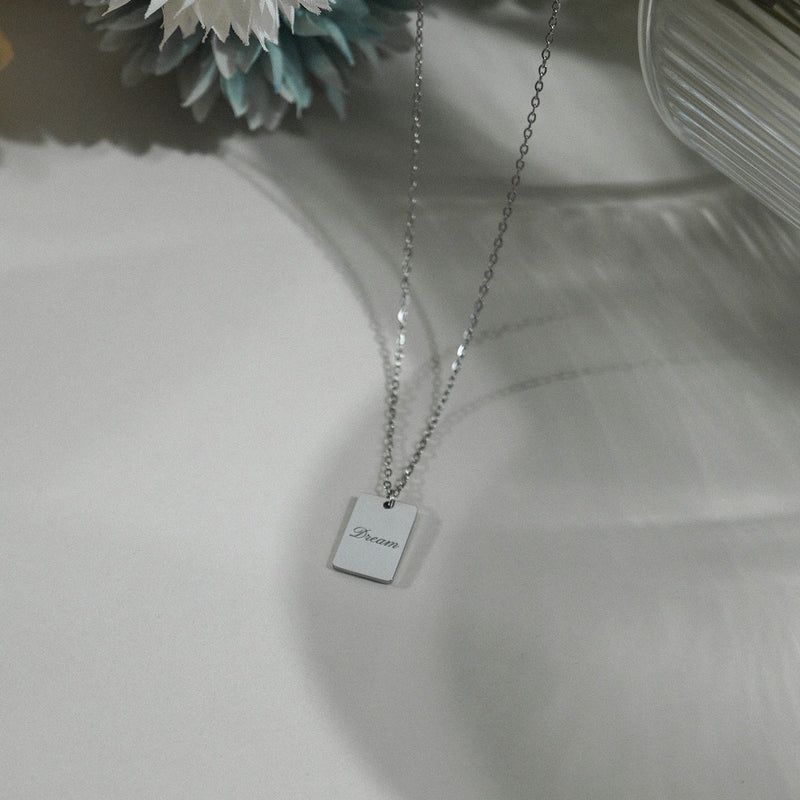 Baby Tag Necklace (Engravable)