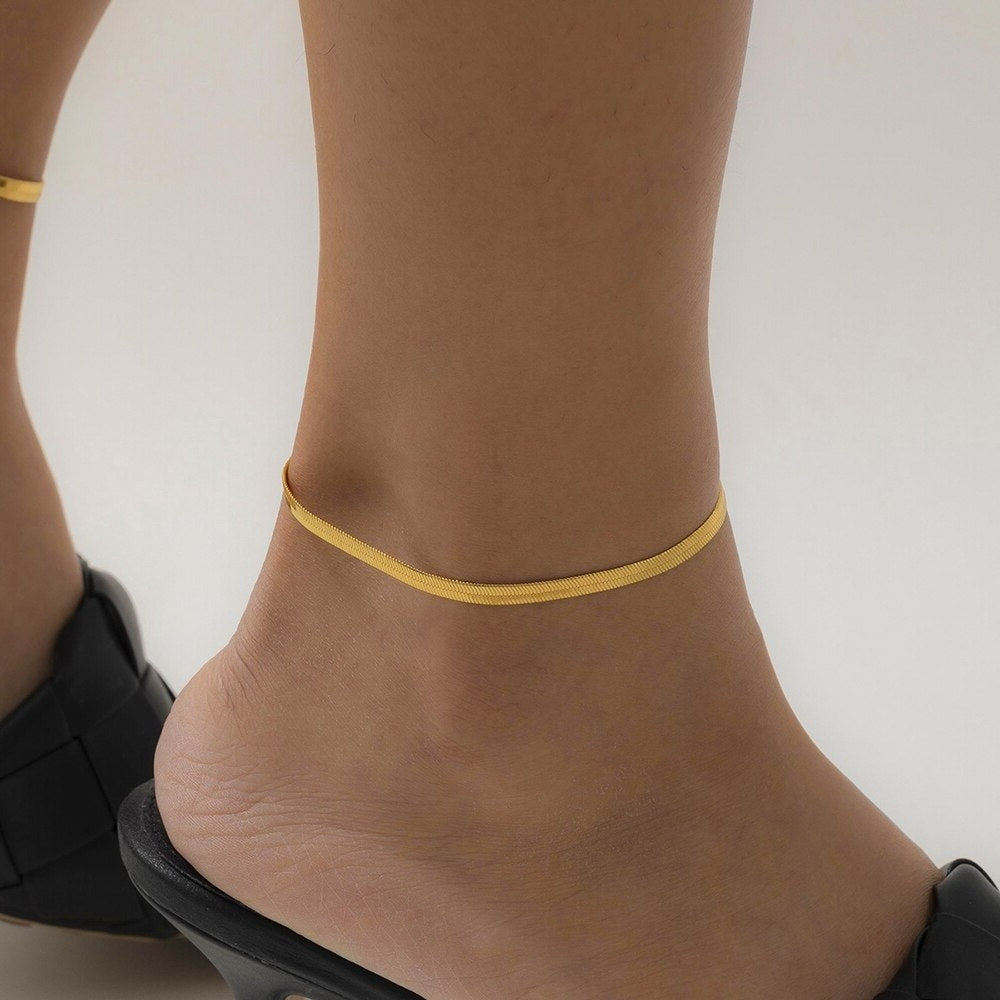 Herringbone Anklet