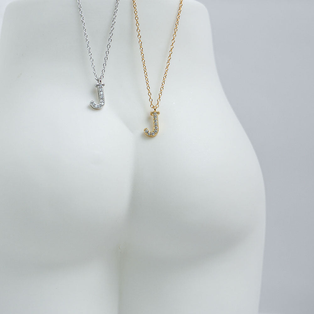 Pave Initial Necklace