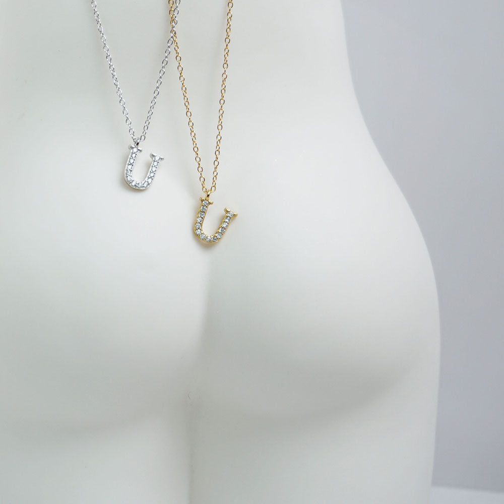 Pave Initial Necklace